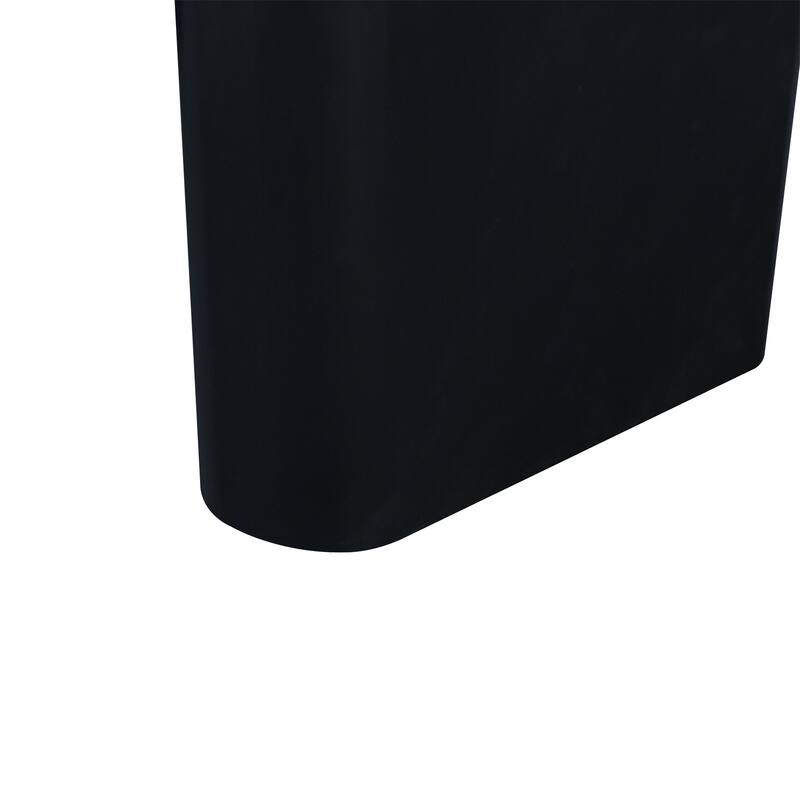 51'' Tapered Tabletop Coffee Table, NATURAL WOOD/BLACK
