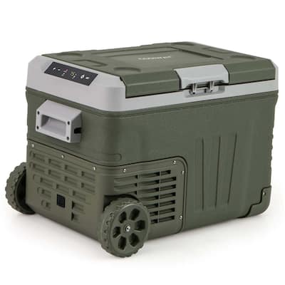 Costway 12 Volt Car Refrigerator 37/53 QT Portable Car Fridge with