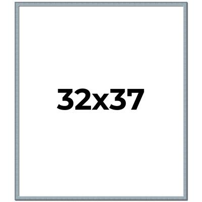 32x37 Frame Rustic Sky Blue Solid Wood Picture Frame | 0.75 Inch
