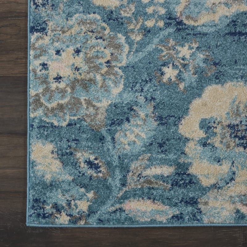 HomeRootsFloral Transitional Rectangle Area Rug - 48' X '24' X '0.5