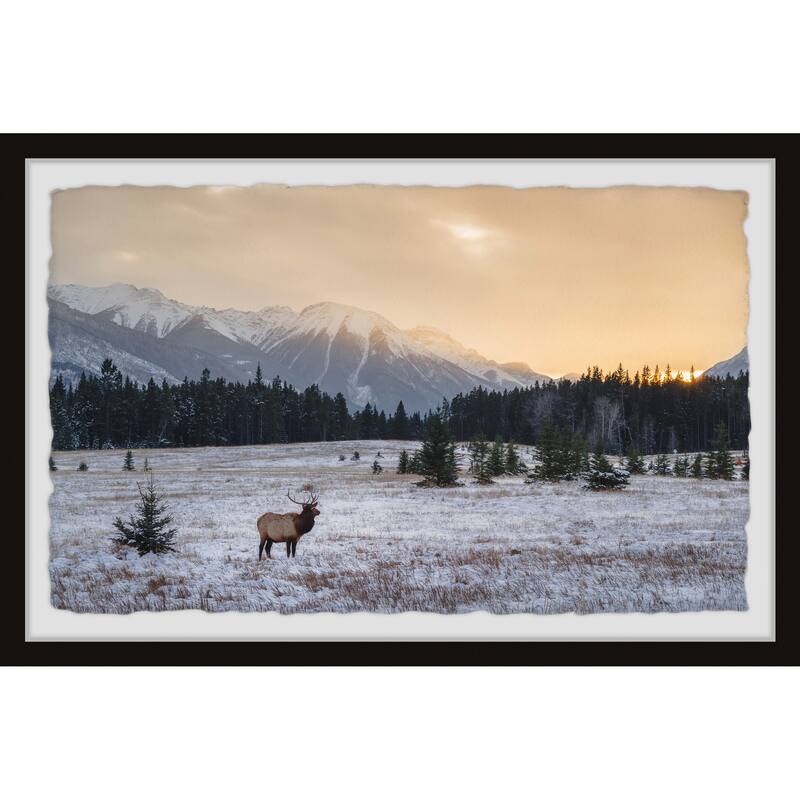 'Snowy Winter' Framed Painting Print