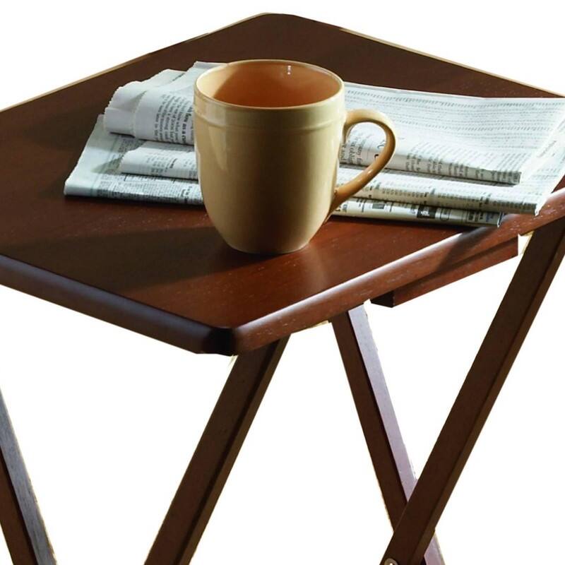 Wood TV Tray Snack Tables