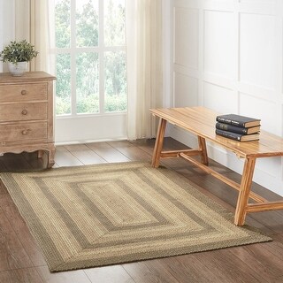 Cobblestone Jute Rug Rect w/ Pad 48x72 - 4' x 6' Rectangle - Bed Bath ...