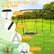 preview thumbnail 16 of 16, EROMMY Heavy-Duty A-Frame Metal Swing Set for Kids - 440lbs Capacity, Includes Saucer Swing & Belt Swing
