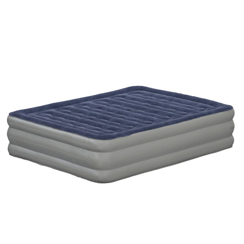 18" Blow-Up Air Mattress with Internal Electric Pump and Carrying Case