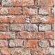 preview thumbnail 2 of 1, Seabrook Designs Structured Faux Brick Unpasted Wallpaper 20.5 in. W x 33 ft. L - Terra Cotta