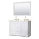 Option White / White Quartz Top / Brushed Gold Hardware