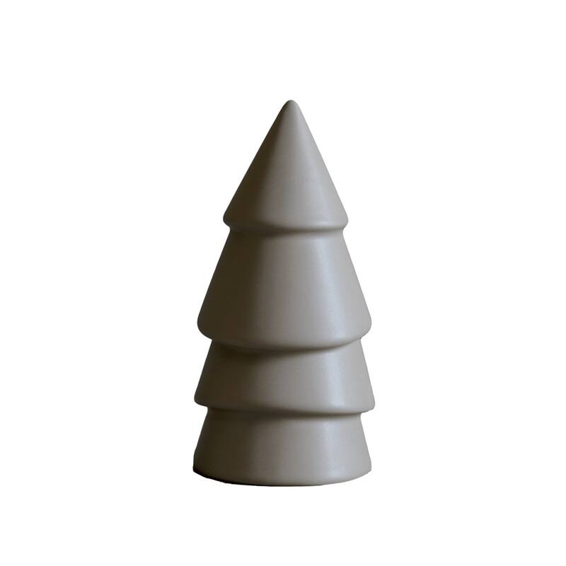Christmas Tree Tabletop Figurine - 5.5" - Gray