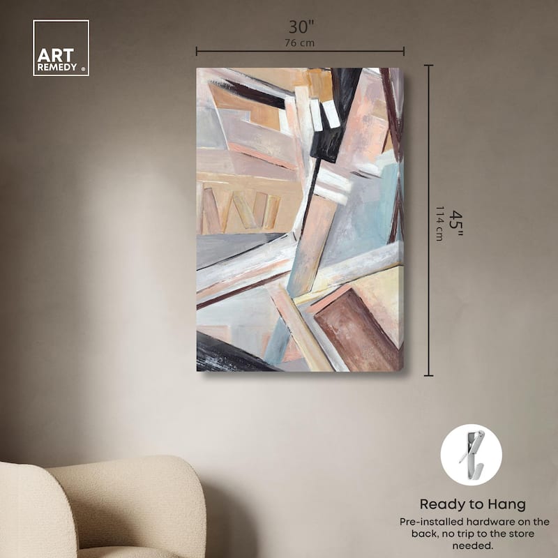 Balancing Lines II Canvas by Art Remedy, Gallery Wrapped