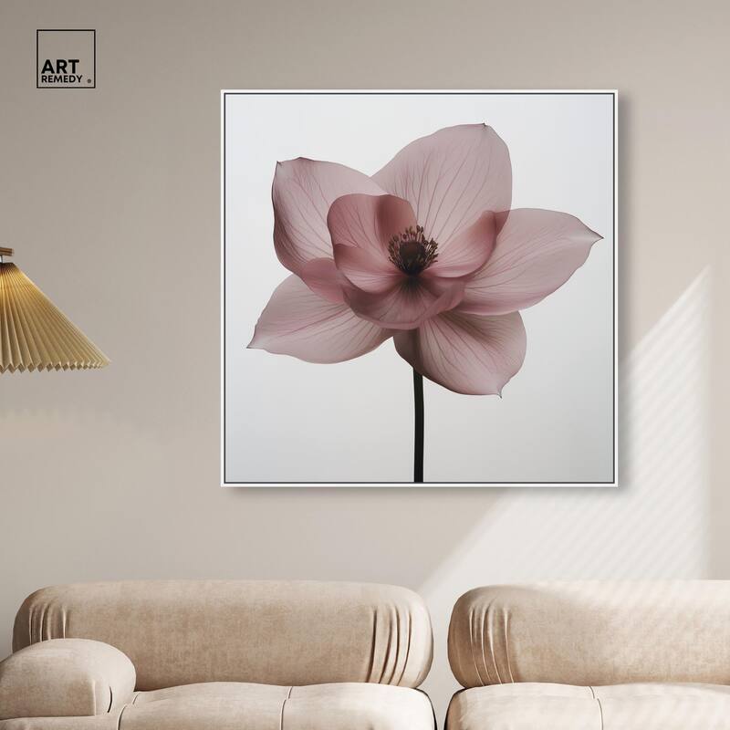Silken Sepals Canvas by Art Remedy