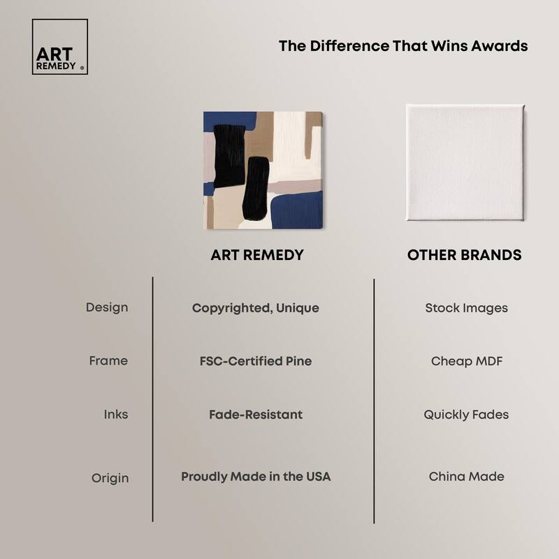 Blue Quietude I Canvas by Art Remedy, Gallery Wrapped