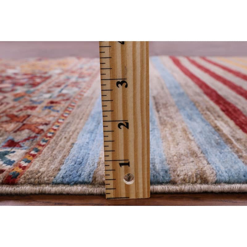 Golden Nile Khorjin Persian Gabbeh Handmade Wool Rug - 2' 8" X 4' 0"