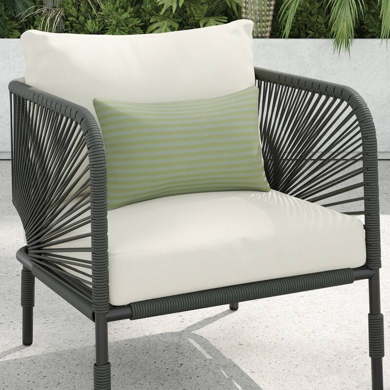 Corvus Serenity 3-piece Outdoor Chat Set with Sunbrella Pillows