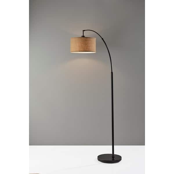Carson Carrington Ylserod Antique Bronze Arc Floor Lamp