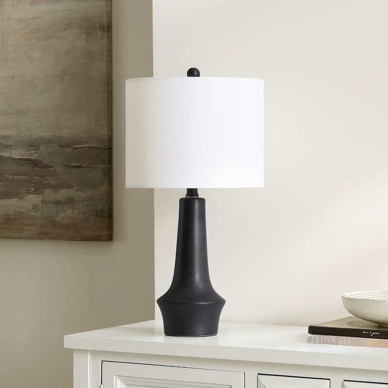 SAFAVIEH Lighting Suad 22" Modern & Contemporary Table Lamp - 11" W x 11" D x 22" H - 11Wx11Dx22H