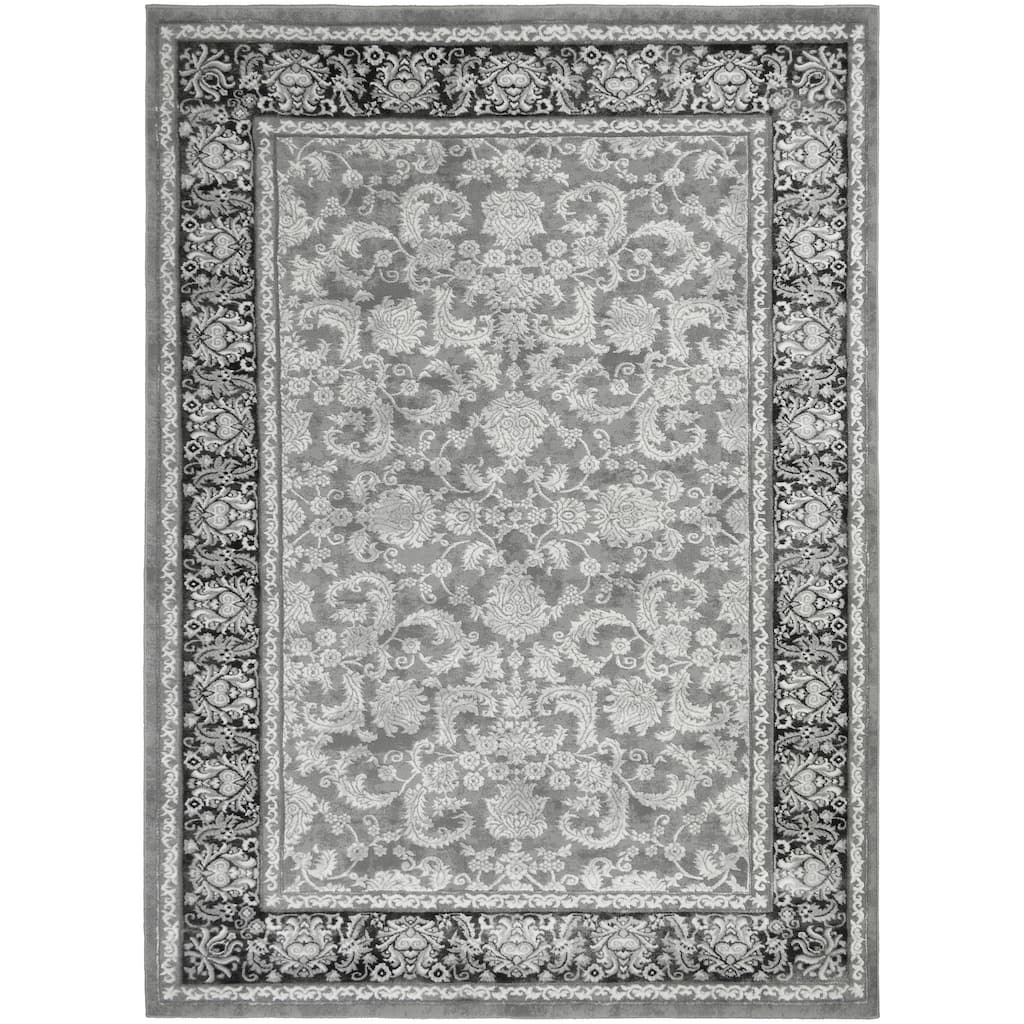 Everest Fina Gray Traditional Oriental Area Rug