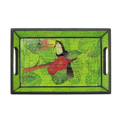 Green Toucan Tray