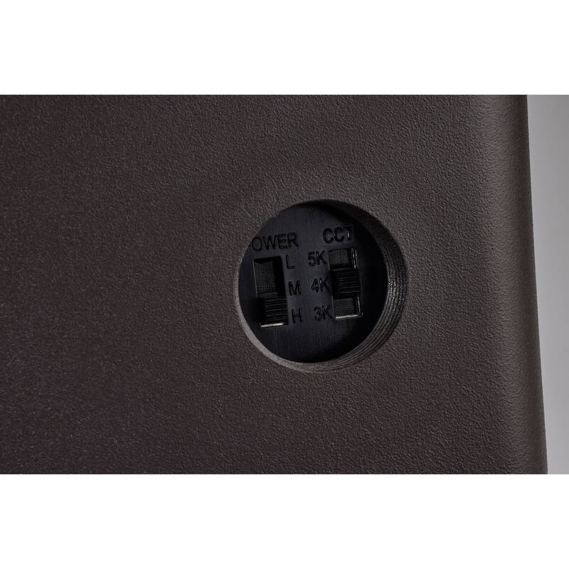 LED Tempered Glass Flood Light with Bypassable Photocell 3K/4K/5K 100W/125W/150W - Bronze