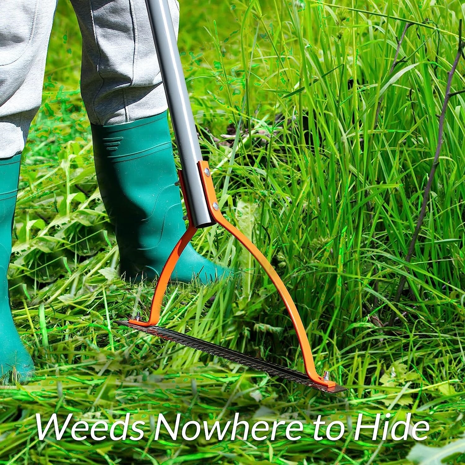 WaLensee Weed Grass Cutter with Serrated Double-edged Sharp Blade