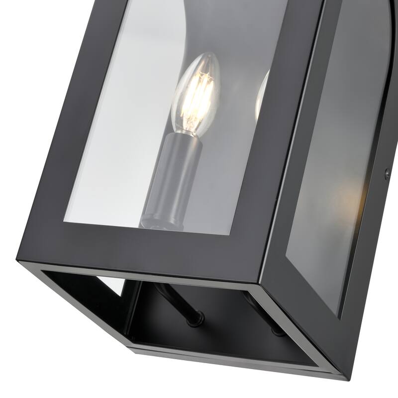 Millennium Lighting Bratton 1 Light Outdoor Wall Sconce in Powder Coat Black