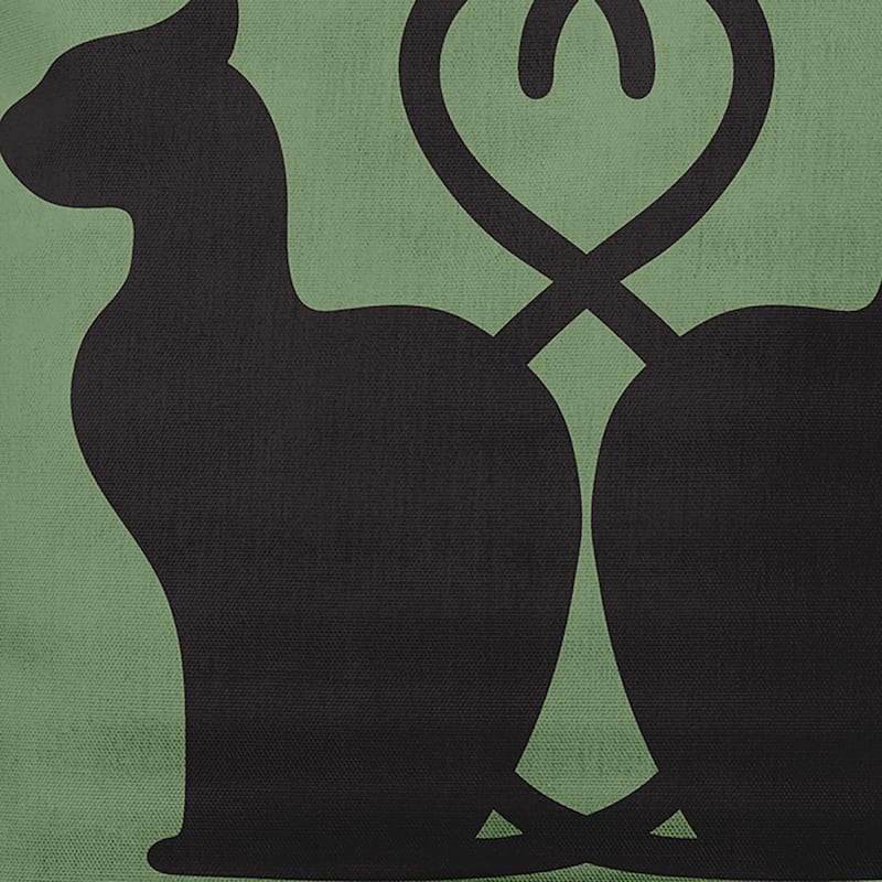 Conniving Cats Decorative Throw Pillow - 26" x 26" - Sage