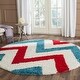 preview thumbnail 1 of 10, SAFAVIEH Kids Shag Dula Chevron Nursery Playroom 2-inch Thick Rug