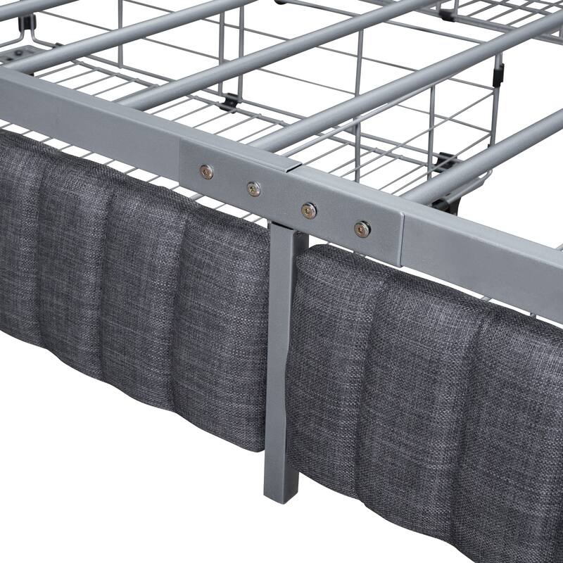 Superior Quality Metal Platform Bed Frame with 4 Drawers Storage Bed