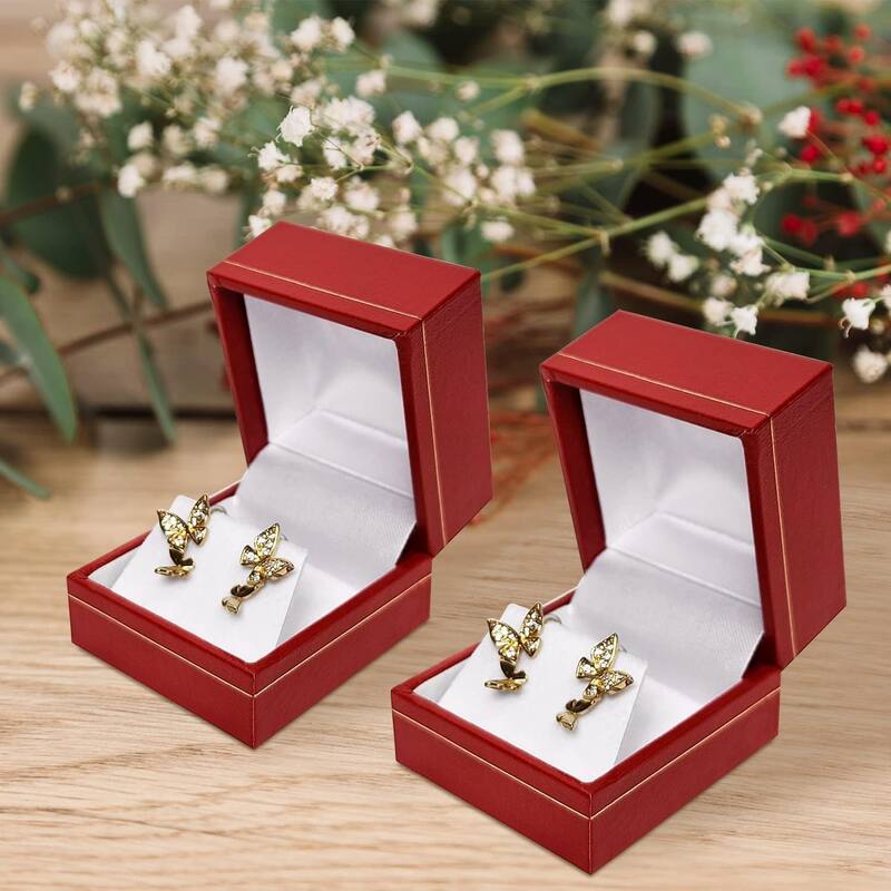 2 Pcs Classic Earring Box with Premium Paper Covered - S