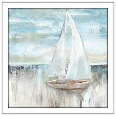"Soft Sail I (Square)" by Nan Print on Acrylic