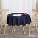preview thumbnail 2 of 28, Tablecloth Solid Faux Linen Water Resistant Table Cover