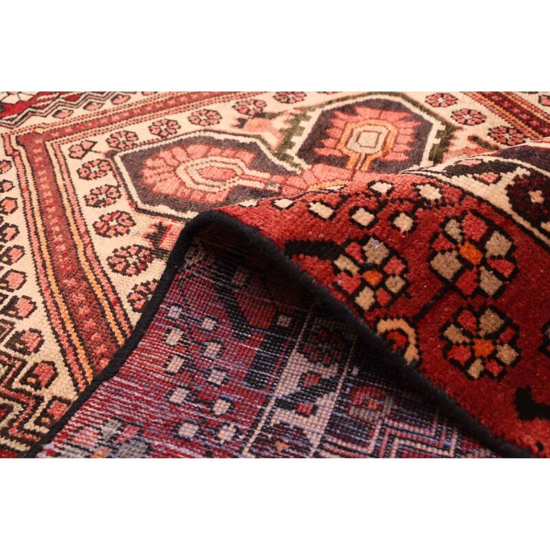 ECARPETGALLERY Hand-knotted Anadol Dark Red Wool Rug - 4'9 x 6'3