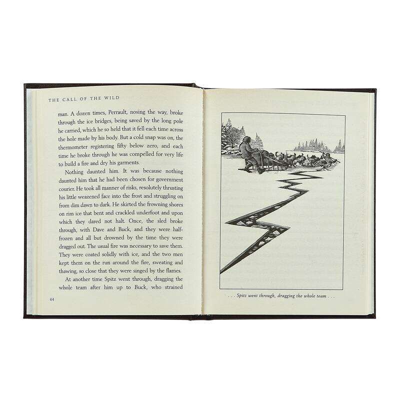 Graphic Image Call of the Wild Coffee Table Book, Leather, Brown