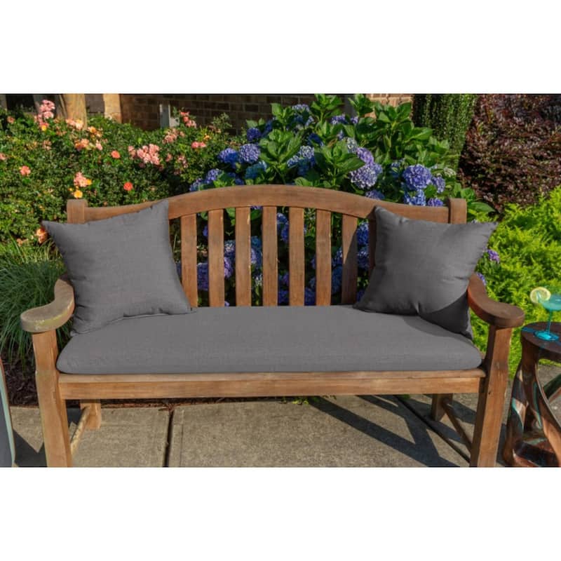 Sunbrella Solid Fabric 1-Piece Indoor/Outdoor Square Throw Pillow, 18"W x 18"L