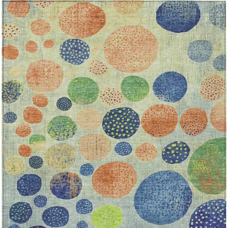 HomeRoots Geometric Transitional Rectangle Outdoor Rug