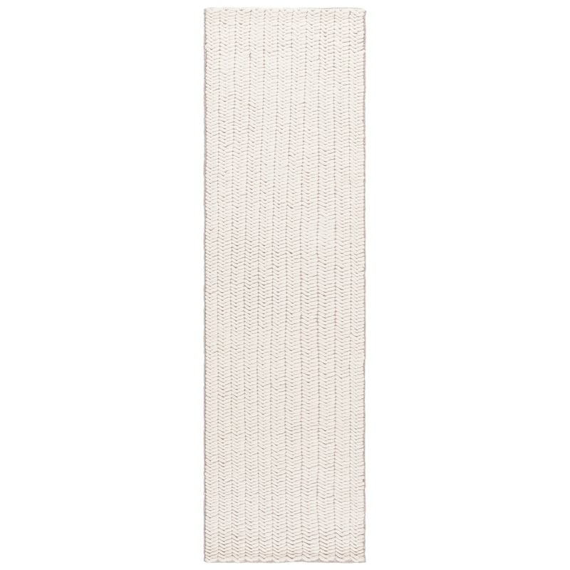 SAFAVIEH Hand-Loomed Natura Liselott Transitional Wool Rug - 2'3" x 8' Runner - Ivory