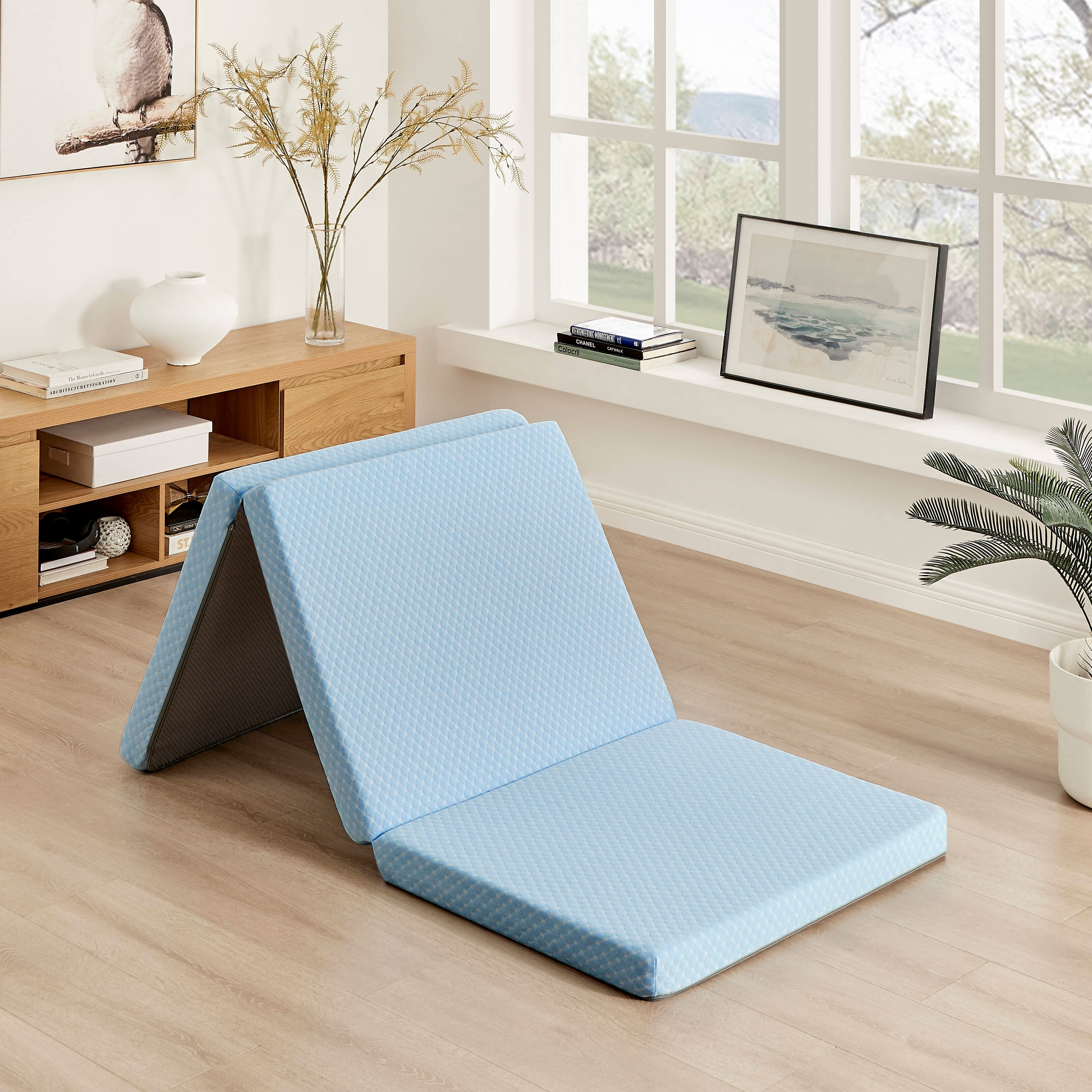 Tri Fold Narrow Twin Memory Foam Mattress RunFine Inch Tri Folding