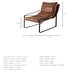 preview thumbnail 12 of 10, Hornet I Brown Genuine Leather w/Black Iron Frame Accent Chair - 27"W x 35"D x 36"H