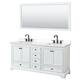 Option White, Black Trim, White Quartz Top