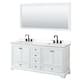 Option White, Black Trim, White Quartz Top