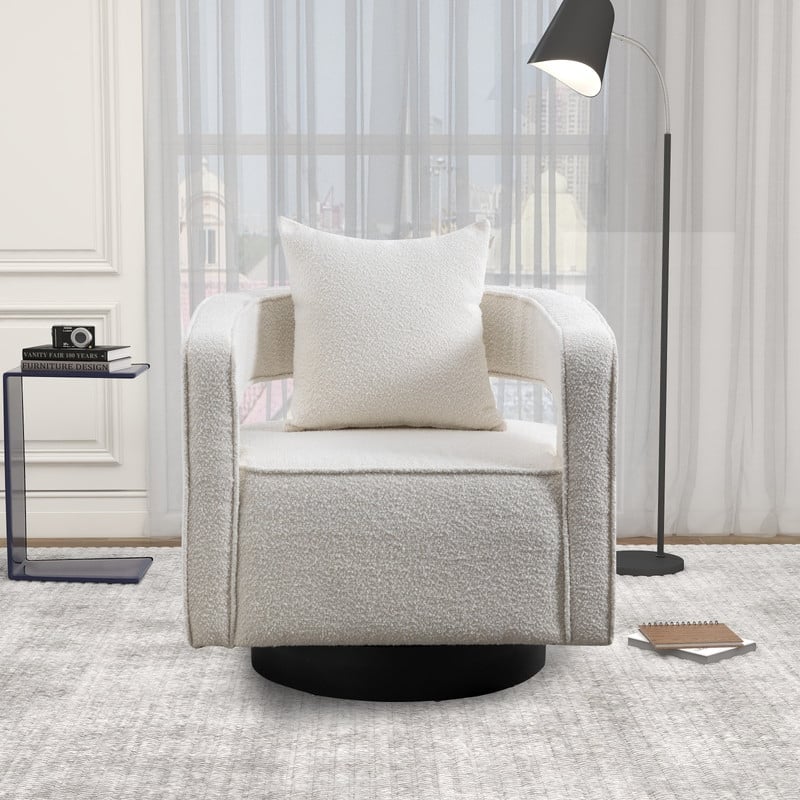 29.0"W Swivel Accent Arm Chair Modern Comfy Sofa Chair Club Chair