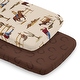 preview thumbnail 1 of 4, Sweet Jojo Designs Tan Brown Western Cowboy Boy 2 Pack Baby Bassinet Fitted Sheets - Horseshoe Print & Wild West, Southern Horse