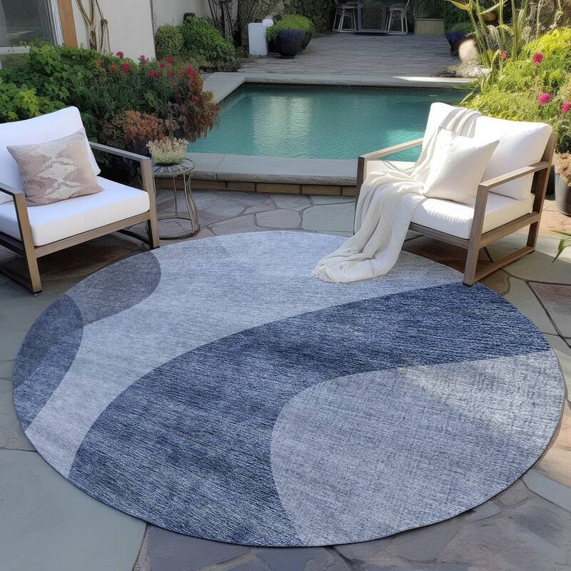 Machine Washable Indoor/ Outdoor Chantille Modern Deco Rug