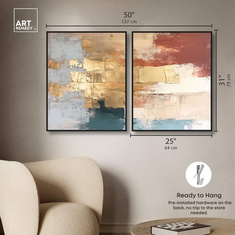 Earthy Glow II Canvas Set of 2 by Art Remedy