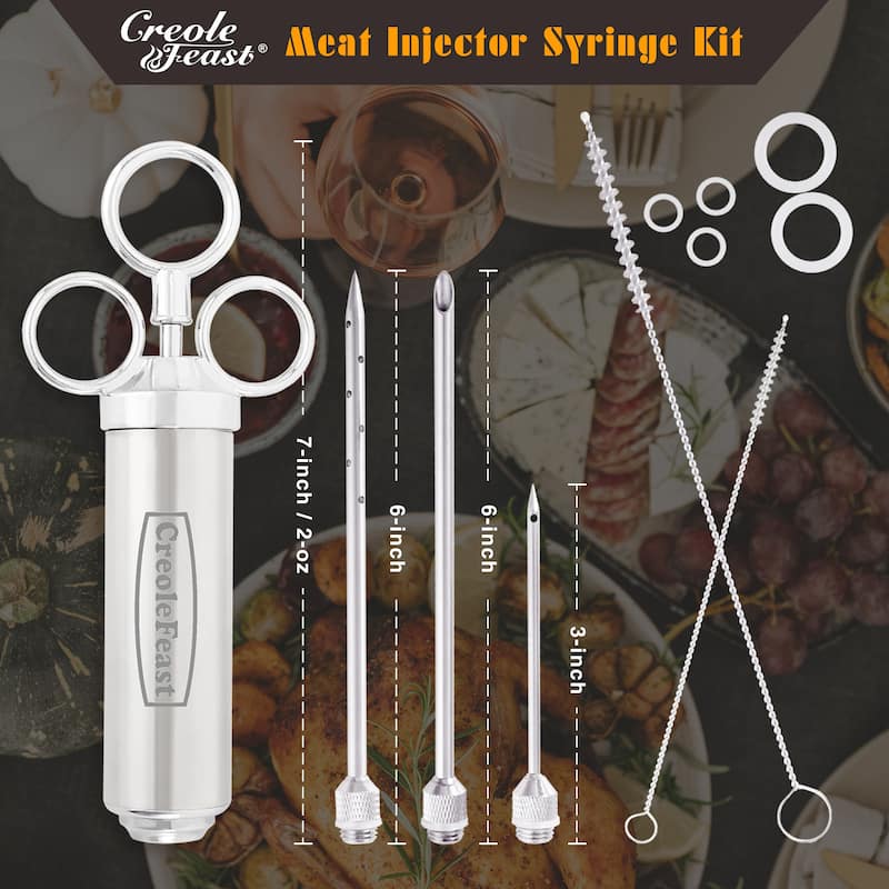 Creole Feast 2-oz Meat Injector Syringe Kit
