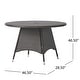 preview thumbnail 9 of 13, Corsica Outdoor Round Dining Table by Christopher Knight Home - 48.00" L x 48.00" W x 28.25" H
