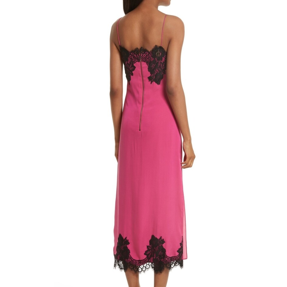 alice and olivia black slip dress