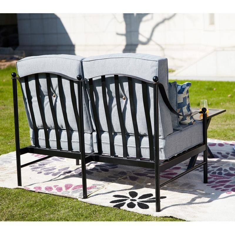 PATIO FESTIVAL 2-pc. Outdoor Cushioned Loveseat and Coffee Table Set