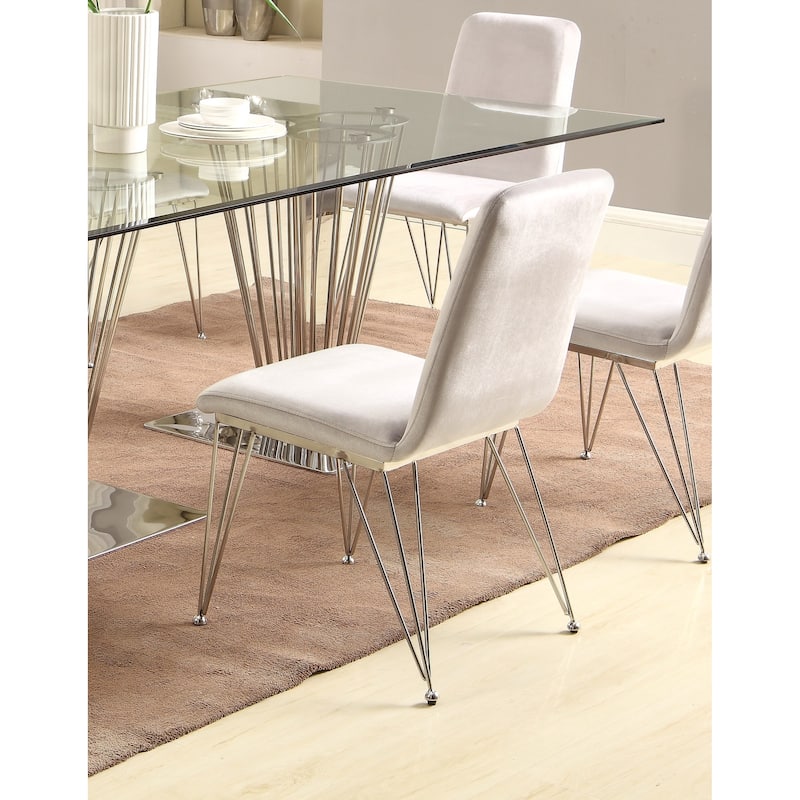 Somette Fiona Gray Dining Chair, Set of 2 - 44”x 84”