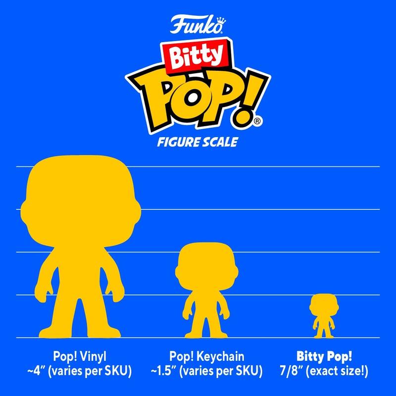Funko POP! Bitty Teenage Mutant Ninja Turtles, 4-Pack, Series 2 - Multi-Color