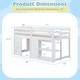 preview thumbnail 2 of 18, Gymax Twin Size Loft Bed w/ LED Lights 2 Doors Underbed Space &